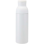 Borraccia in acciaio inox riciclato a doppia parete 3 pezzi 650 ml color bianco seconda vista frontale