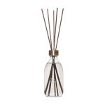 Mikado in vetro prodotto nell’UE con diverse fragranze 200 ml color trasparente vista con logo stampato 2