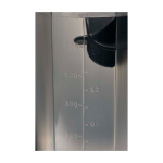 Bottiglia sportiva in plastica PP con sfera miscelatrice e tacche 700 ml color nero vista dettaglio 1