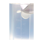 Bottiglia sportiva in plastica PP con sfera miscelatrice e tacche 700 ml color trasparente vista dettaglio 1
