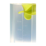 Bottiglia sportiva in plastica PP con sfera miscelatrice e tacche 700 ml color lime vista dettaglio 1