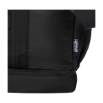 Borsa da viaggio in tela in poliestere riciclato con zip 30L color nero vista dettaglio 1
