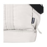 Borsa da viaggio in tela in poliestere riciclato con zip 30L color sabbia vista dettaglio 1