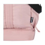 Borsa da viaggio in tela in poliestere riciclato con zip 30L color rosa chiaro vista dettaglio 1