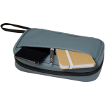 Borsa organizer per accessori tecnologici con zip 1 l color blu bondi terza vista