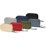 Borsa organizer per accessori tecnologici con zip 1 l color blu bondi seconda vista in vari colori