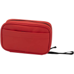 Borsa organizer per accessori tecnologici con zip 1 l color mogano