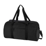 Borsa da viaggio impermeabile in tela riciclata con tasca frontale 40L color nero