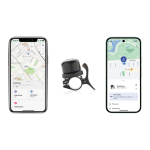 Campanello localizzatore per bici compatibile Apple e Android IPX5 color nero sesta vista