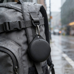 Localizzatore ecologico con Bluetooth, avviso di smarrimento e suono 100 dB color nero vista ambiente