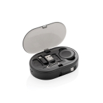 Kit ecologico di cavi di ricarica retrattili con più uscite 60W color nero seconda vista