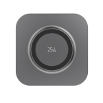 Base di ricarica wireless magnetica 25W con cavo USB-C color grigio quarta vista