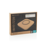 Base di ricarica wireless magnetica 25W con cavo USB-C color grigio vista con scatola