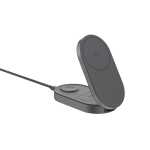 Caricatore ecologico pieghevole 3 in 1 compatto con ingresso USB-C 25W color grigio seconda vista