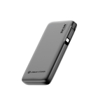 Batteria esterna con cavo retrattile e indicatore di carica 10.000 mAh color nero quarta vista