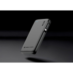 Batteria esterna con cavo retrattile e indicatore di carica 10.000 mAh color nero vista ambiente