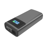 Power bank con indicatore di carica e cavo retrattile 45W 10.000 mAh color grigio