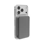 Power bank magnetico e wireless da 25W con USB-C 10.000 mAh color grigio seconda vista