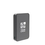 Power bank magnetico e wireless da 25W con USB-C 10.000 mAh color grigio vista area di stampa