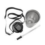 Borraccia termica in acciaio inox riciclato con cordino 600 ml color argento settima vista