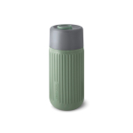 Bicchiere termico da viaggio in vetro con custodia in silicone Black & Blum 340 ml color verde oliva