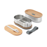 Set di lunch box ermetiche con coperchio-tagliere Black & Blum 1L color grigio seconda vista