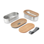 Set di lunch box ermetiche con coperchio-tagliere Black & Blum 1L color grigio terza vista
