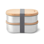 Set di lunch box ermetiche con coperchio-tagliere Black & Blum 1L color grigio quinta vista