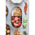 Set di lunch box ermetiche con coperchio-tagliere Black & Blum 1L color grigio