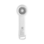 Ventilatore portatile ecologico con batteria ricaricabile 2W 1.200 mAh color bianco settima vista