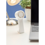 Ventilatore portatile ecologico con batteria ricaricabile 2W 1.200 mAh color bianco vista ambiente