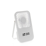 Ventilatore da scrivania ricaricabile con 3 velocità 5W 1.200 mAh color bianco vista area di stampa