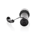 Torcia ricaricabile ecologica compatta con cordino 1W 500 mAh color nero quinta vista