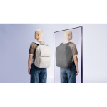 Zaino convertibile antifurto con zip, capacità 22 L, 16” color grigio vista ambiente 4