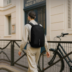 Zaino convertibile antifurto con zip, capacità 22 L, 16” color grigio