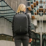 Zaino convertibile antifurto con zip, capacità 22 L, 16” color grigio