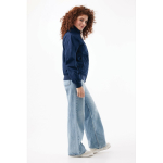 Giacca urbana unisex medium fit con zip e fodera 95 g/m² Iqoniq Odin color blu mare