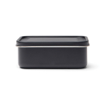 Lunch box in acciaio inox riciclato con fascia elastica 750ml color nero quarta vista