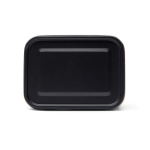 Lunch box in acciaio inox riciclato con fascia elastica 750ml color nero sesta vista