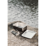 Lunch box in acciaio inox riciclato con fascia elastica 750ml color nero vista ambiente 2