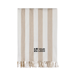Telo hammam familiare in cotone riciclato 200 g/m² 180×180 cm color beige vista area di stampa