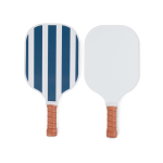 Set da pickleball con racchette in legno e pallina per giocare color blu mare seconda vista