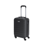 Trolley a 4 ruote con chiusura a combinazione e scocca in plastica vista area di stampa