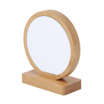 Targa commemorativa in bambù circolare con doppio magnete seconda vista
