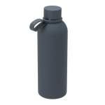Bottiglia in acciaio inox con manico in silicone 750ml color blu mare prima vista