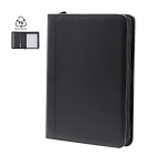 Cartella A4 con cerniera e scomparti in pelle sintetica