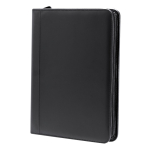 Cartella A4 con cerniera e scomparti in pelle sintetica seconda vista