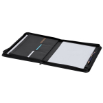 Cartella A4 con cerniera e scomparti in pelle sintetica quarta vista