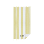 Asciugamano pareo bicolore in cotone riciclato con frange 180 g/m² vista area di stampa