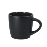 Tazza in ceramica con finitura nero opaco e interno colorato 350ml color nero prima vista